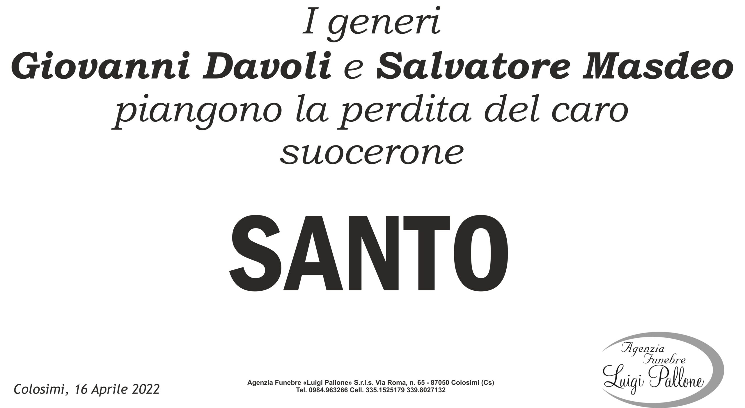MANIFESTO generi Garofalo
