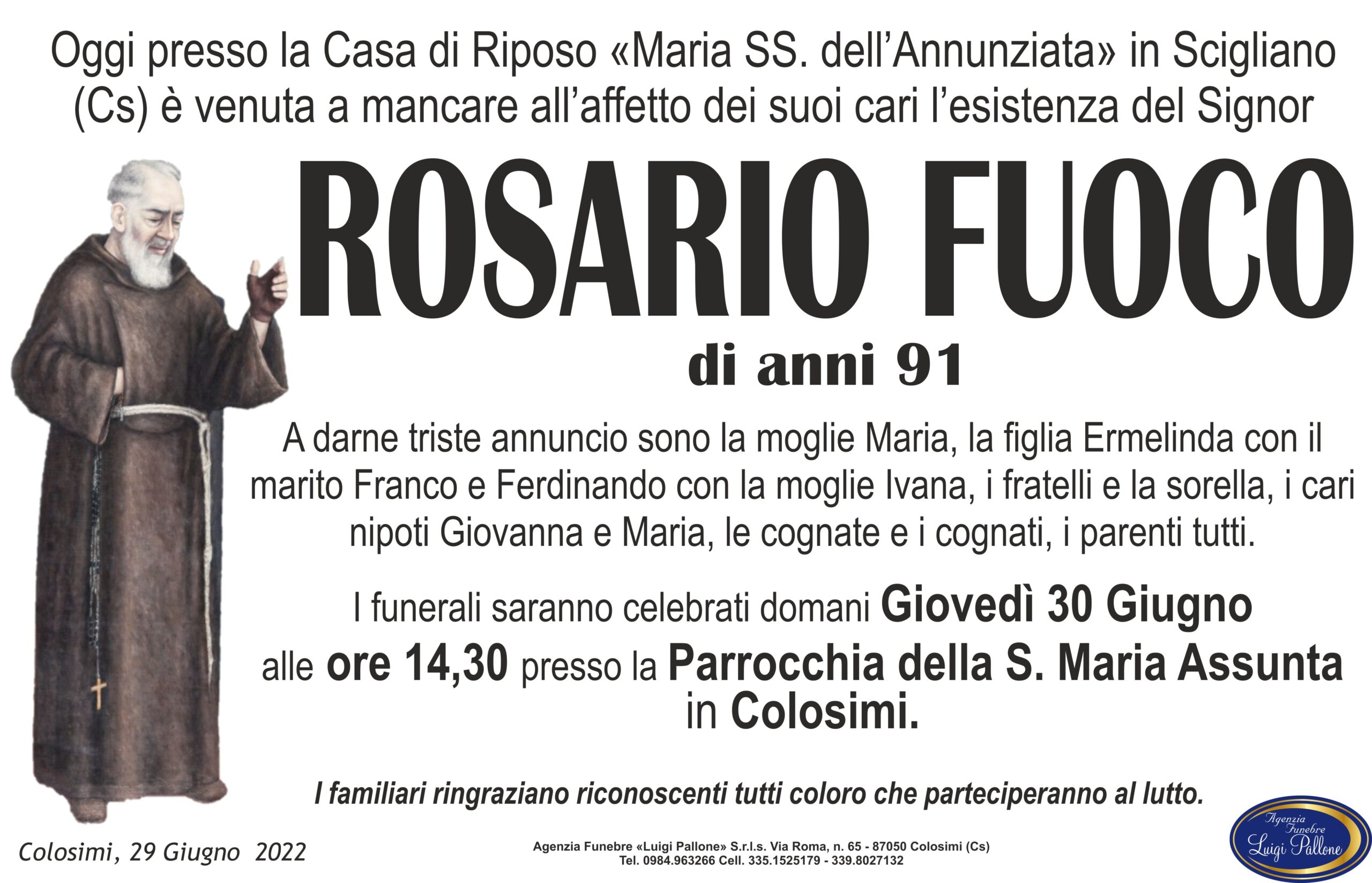 MANIFESTO annuncio Fuoco manifesto annuncio Fuoco