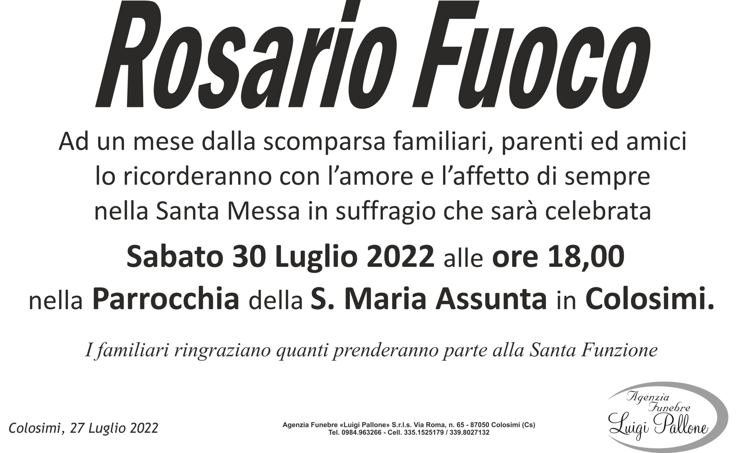 MANIFESTO trigesimo Fuoco manifesto trigesimo Fuoco