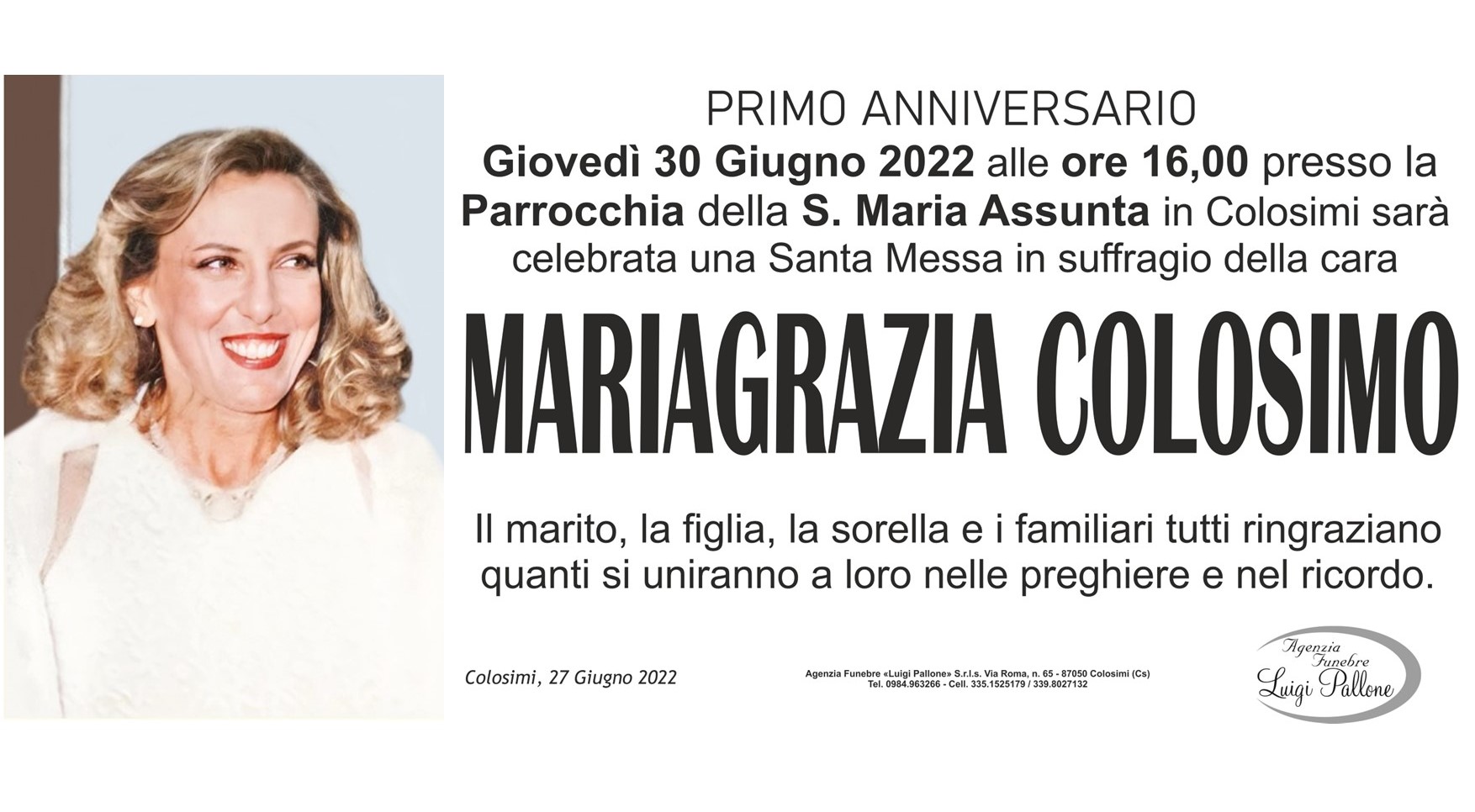 copertina Colosimo