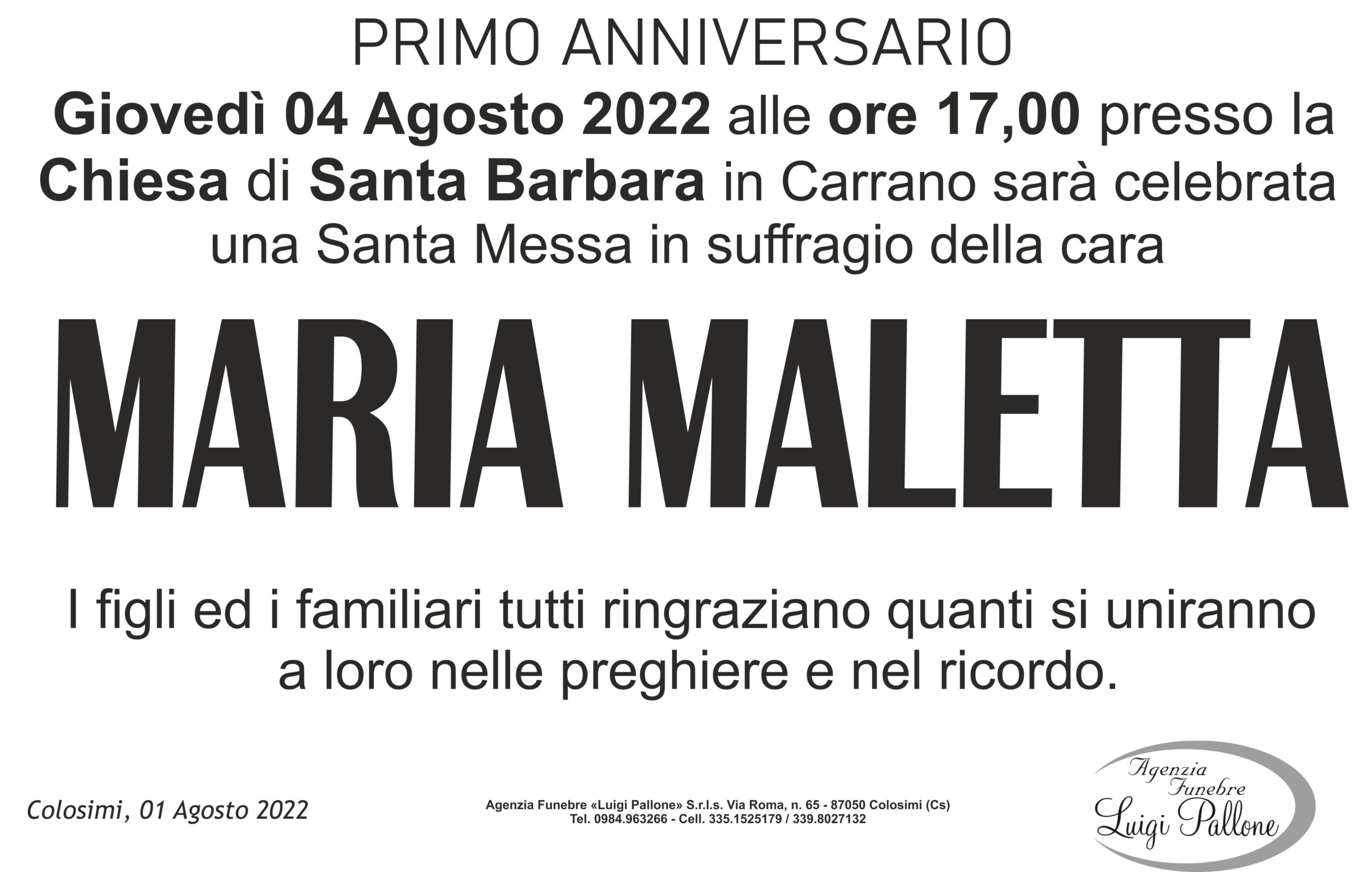 manifesto anniversario Maletta M manifesto anniversario Maletta M