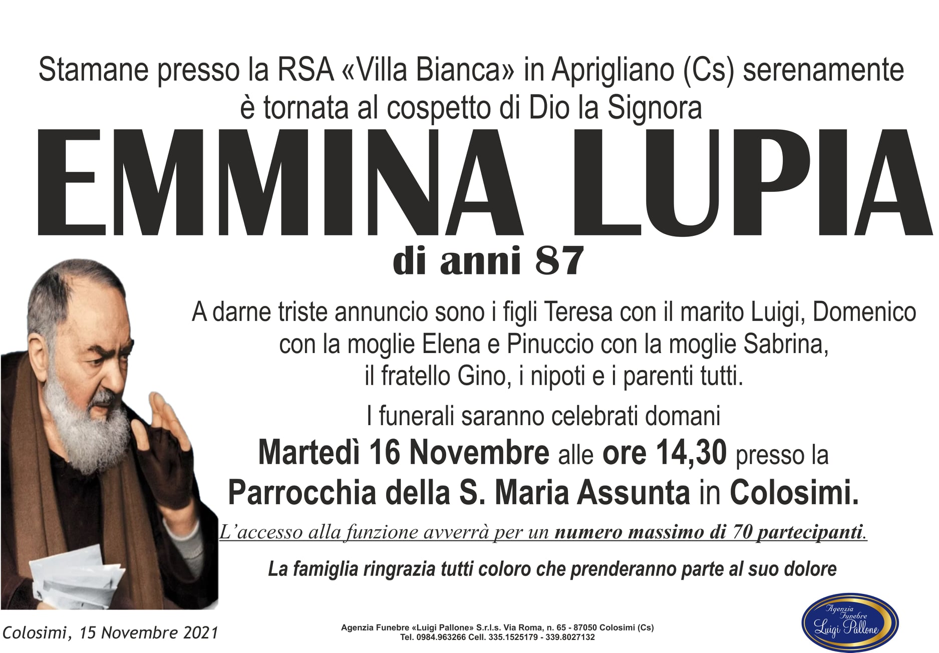 manifesto annuncio Lupia manifesto annuncio Lupia