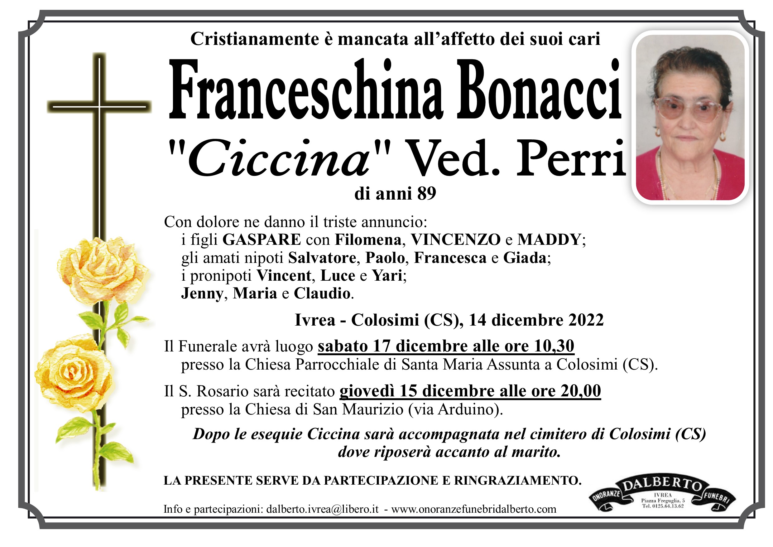 MANIFESTO annuncio Ivrea Bonacci
