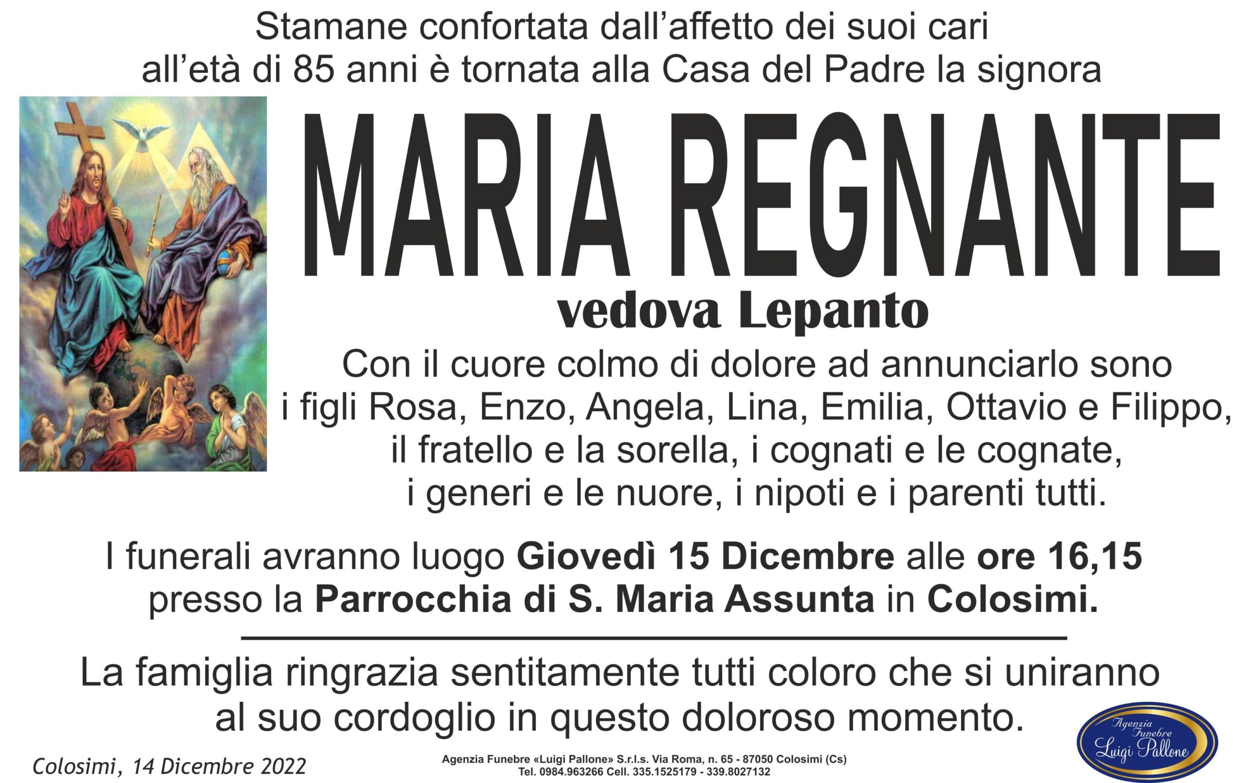 MANIFESTO annuncio Regnante MANIFESTO annuncio Regnante