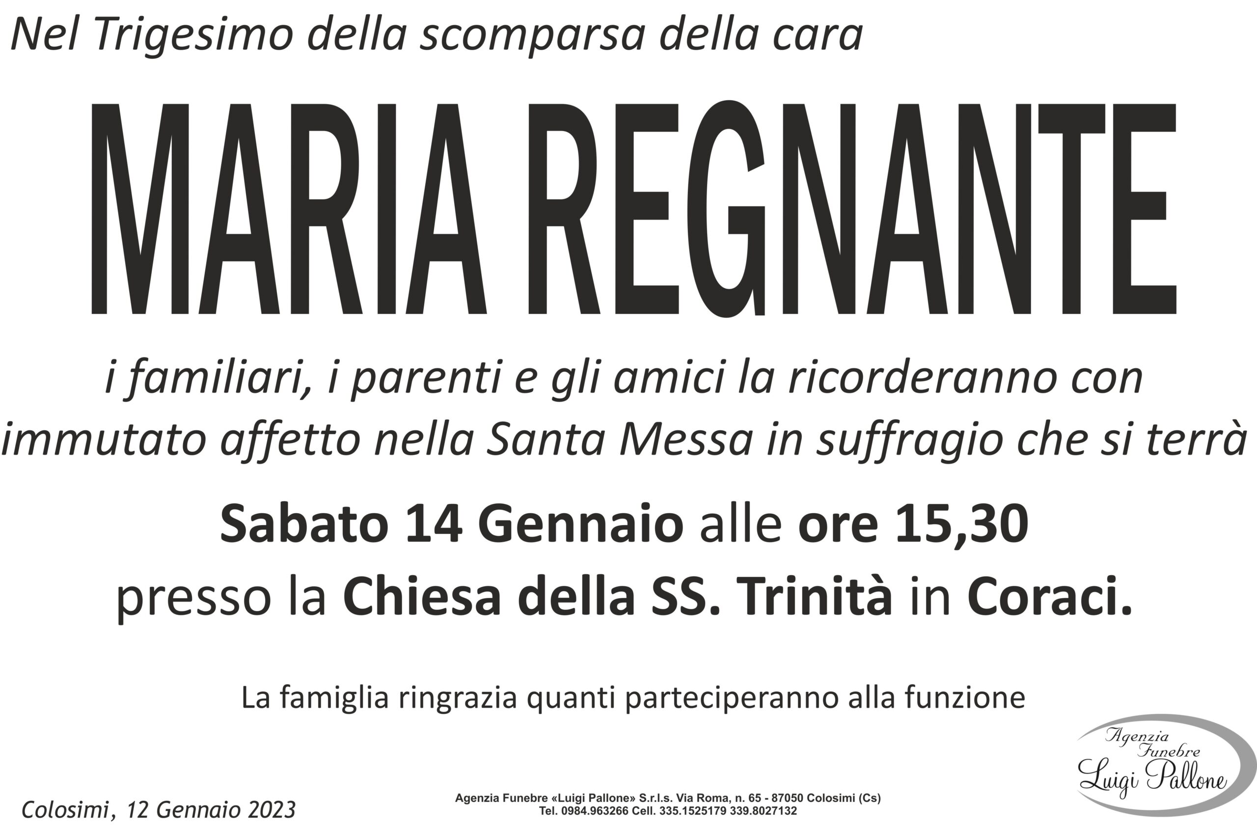 MANIFESTO trigesimo Regnante MANIFESTO trigesimo Regnante