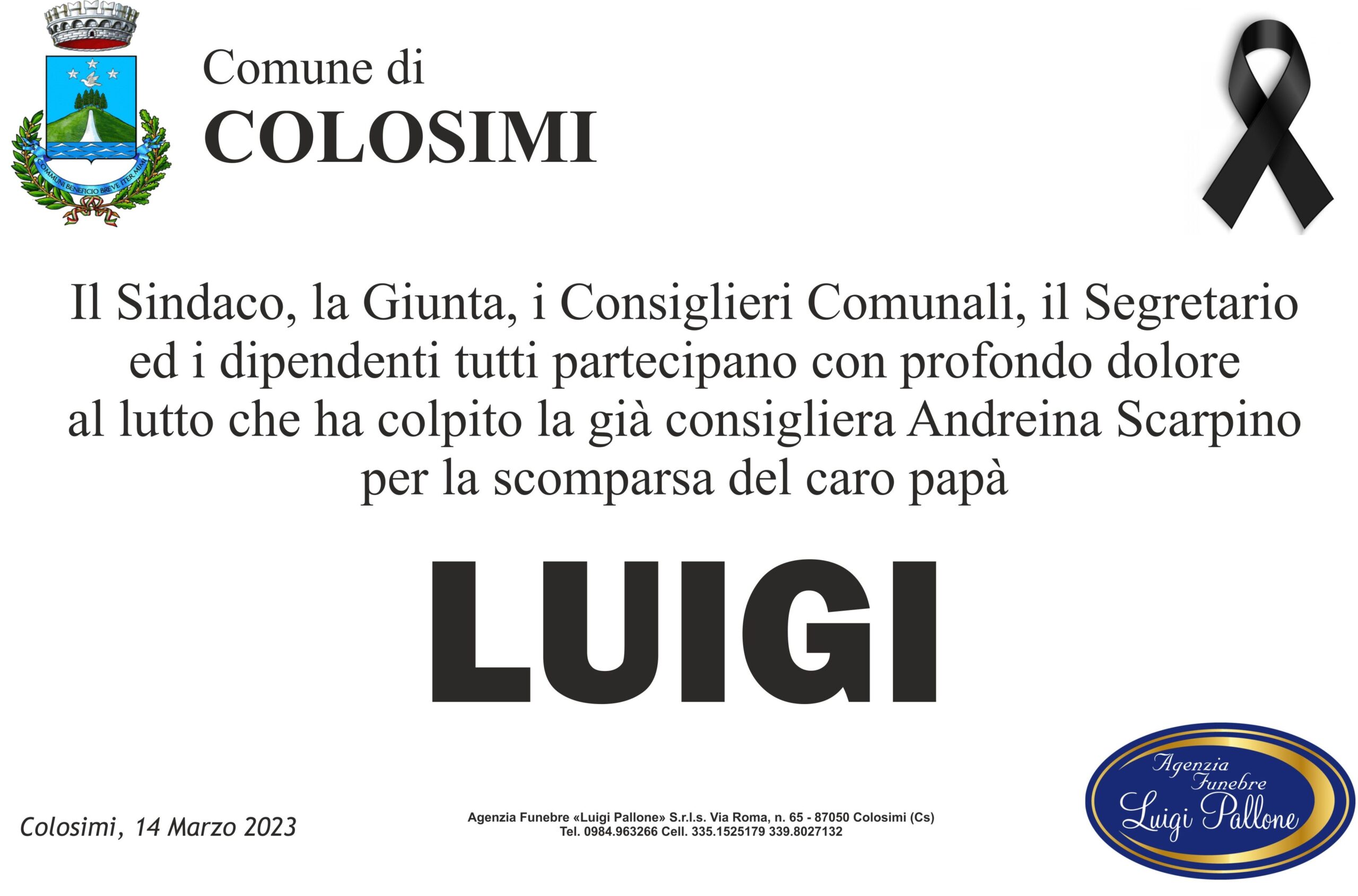 MANIFESTO partecipazione comune colosimi