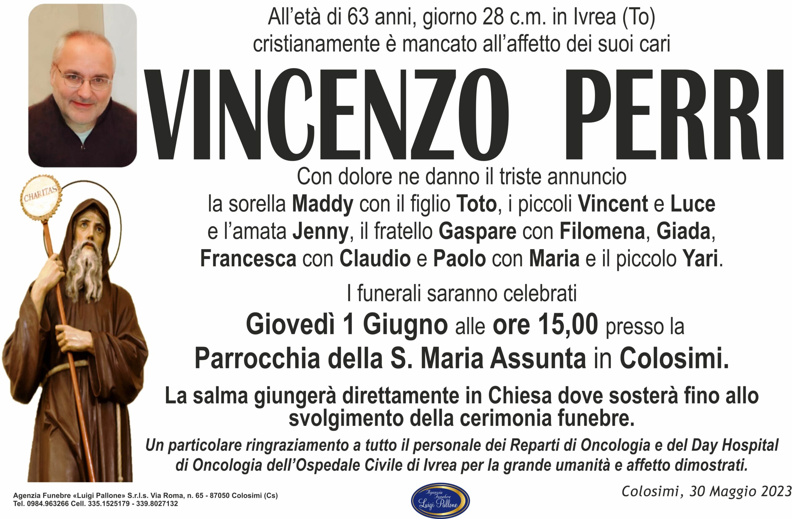 MANIFESTO annuncio Perri MANIFESTO annuncio Perri