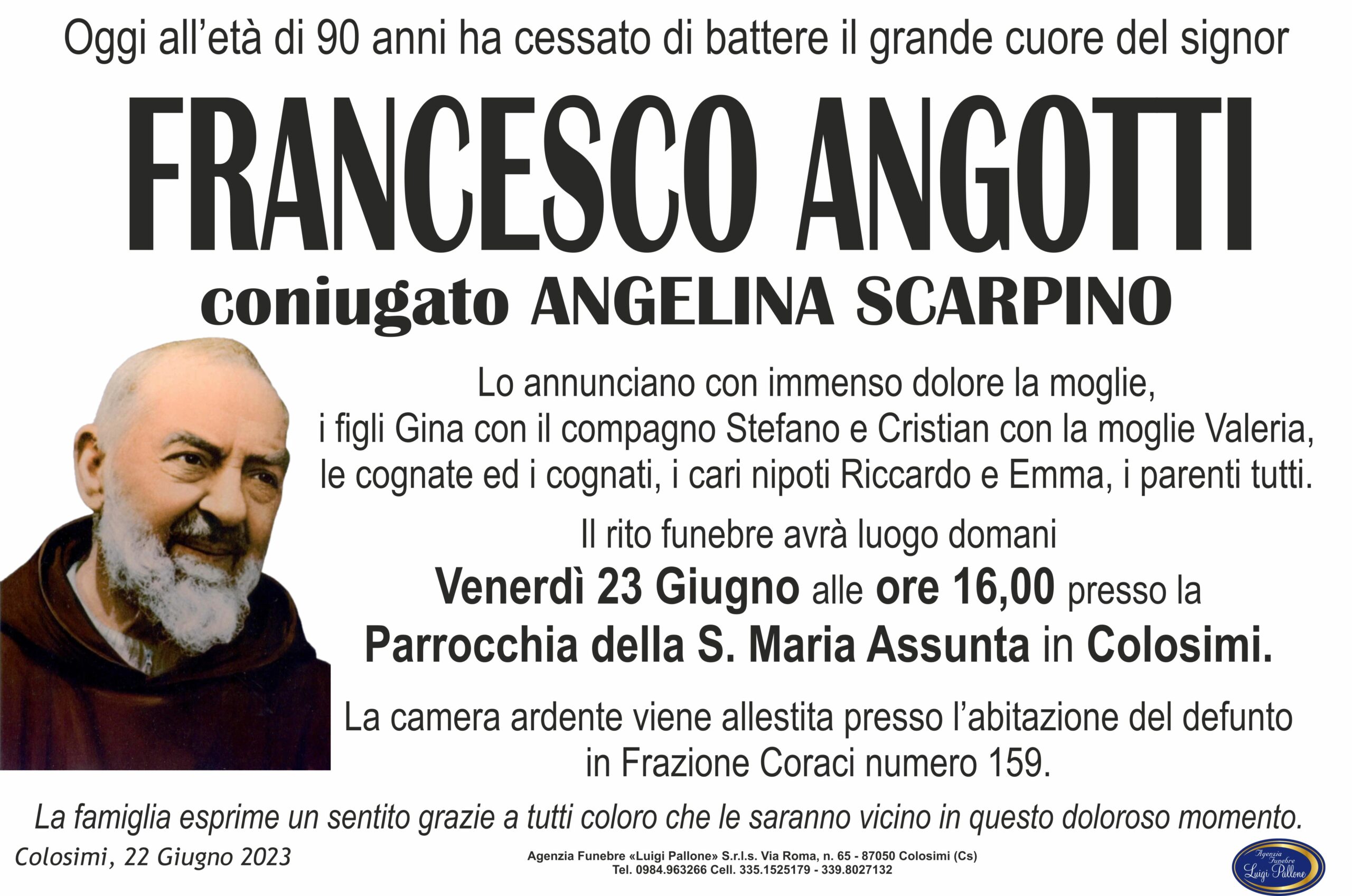 MANIFESTO annuncio ANGOTTI MANIFESTO annuncio ANGOTTI