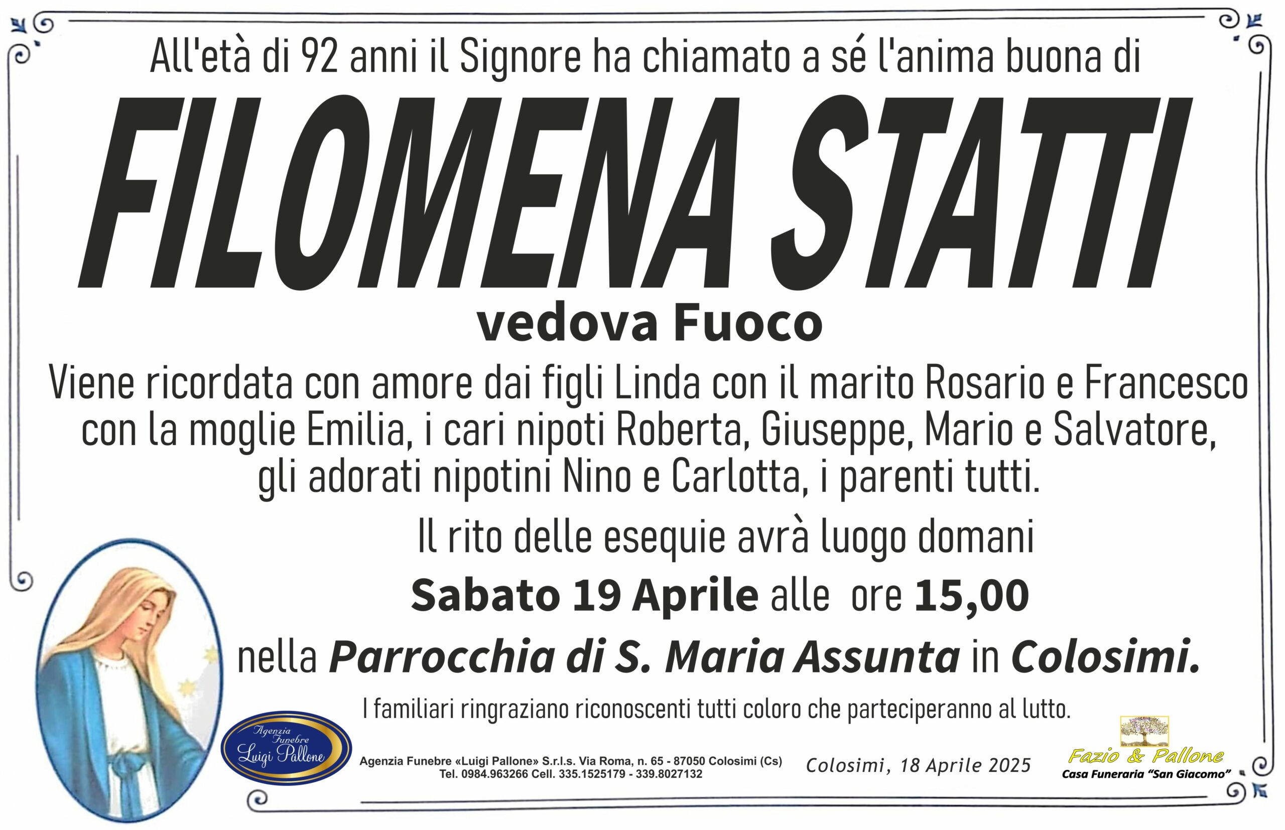 Annuncio Statti Annuncio Statti
