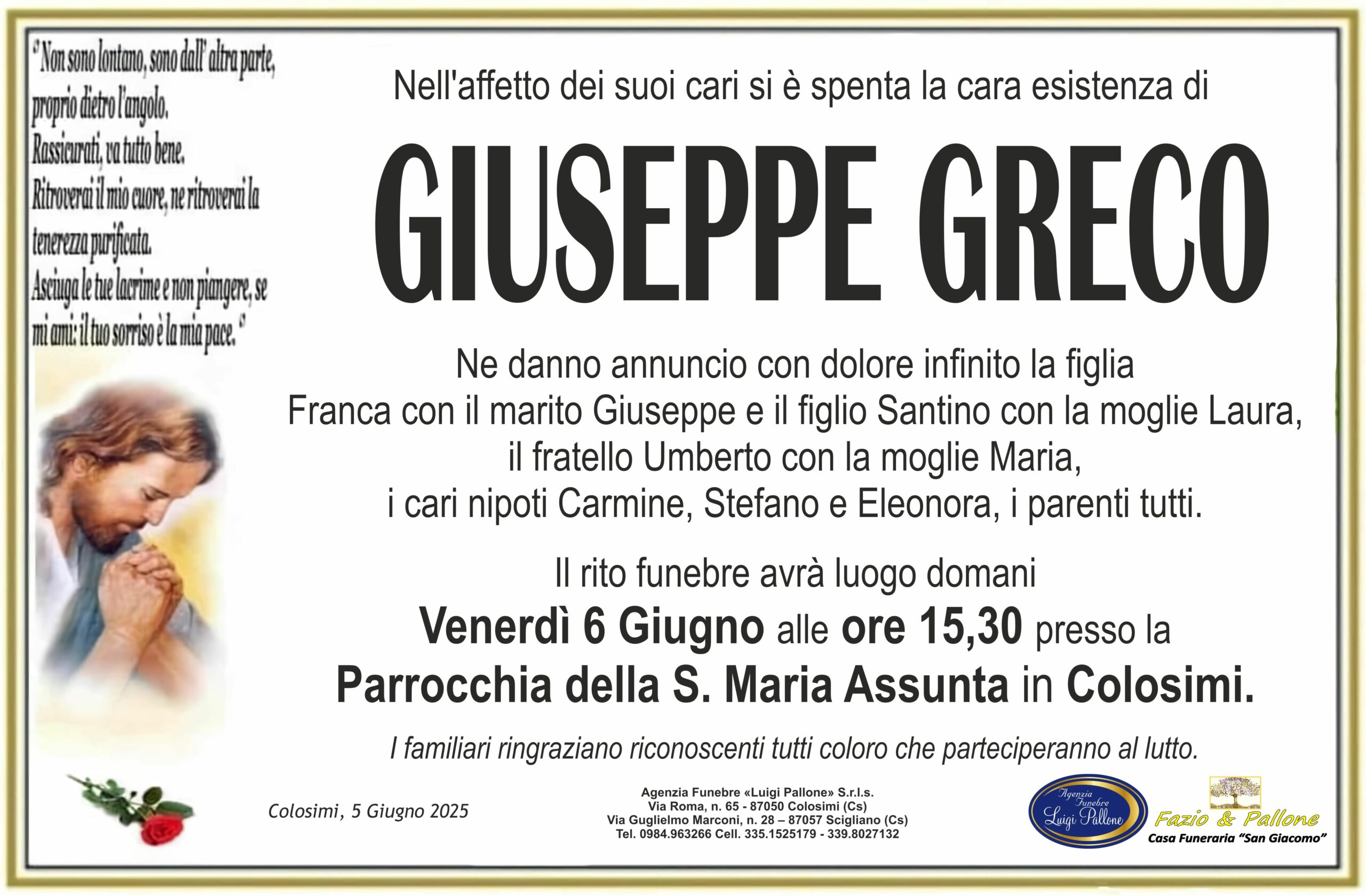 Annuncio Greco Annuncio Greco