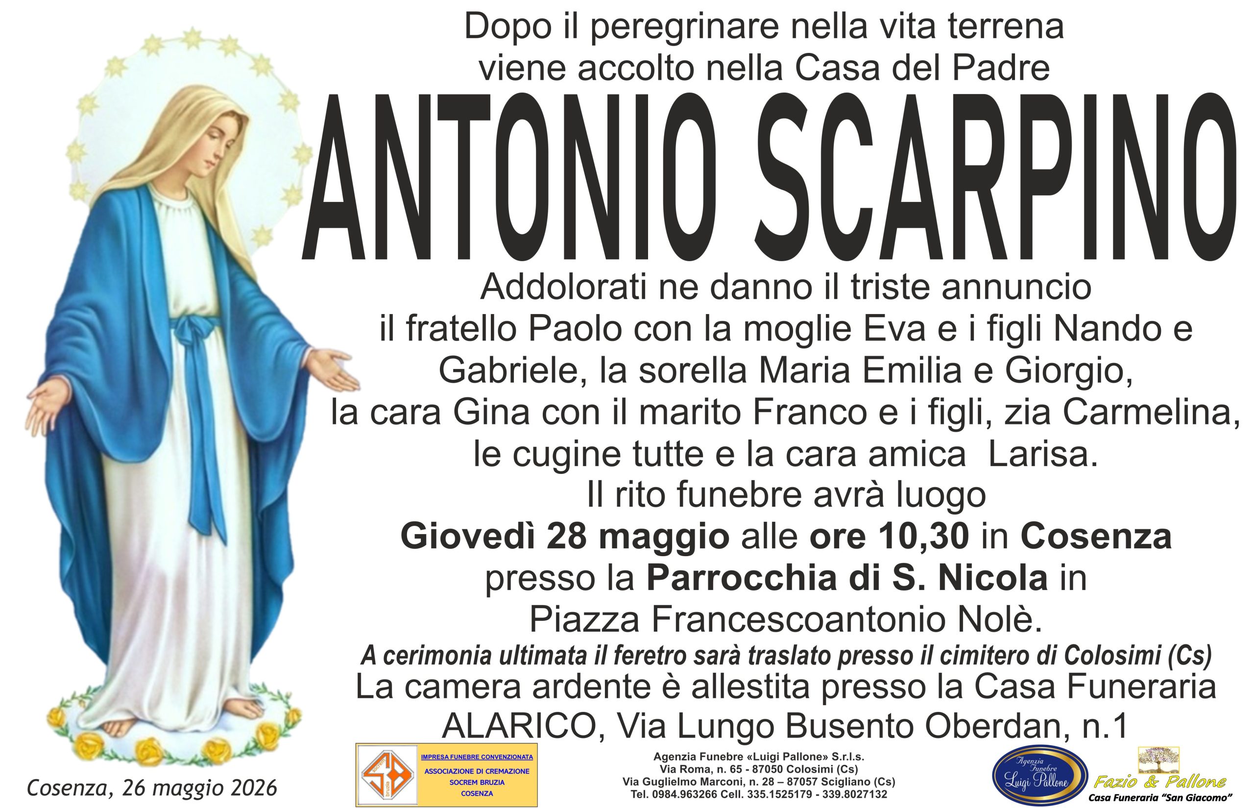 Annuncio Scarpino