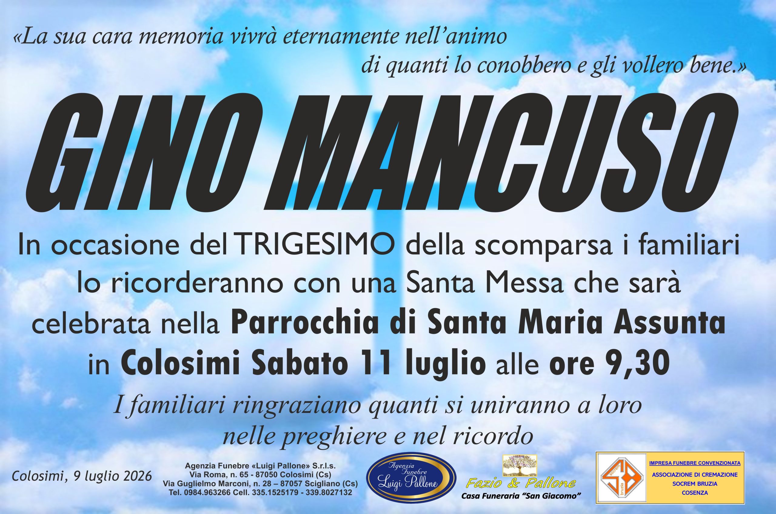 Trigesomo Mancuso Gino